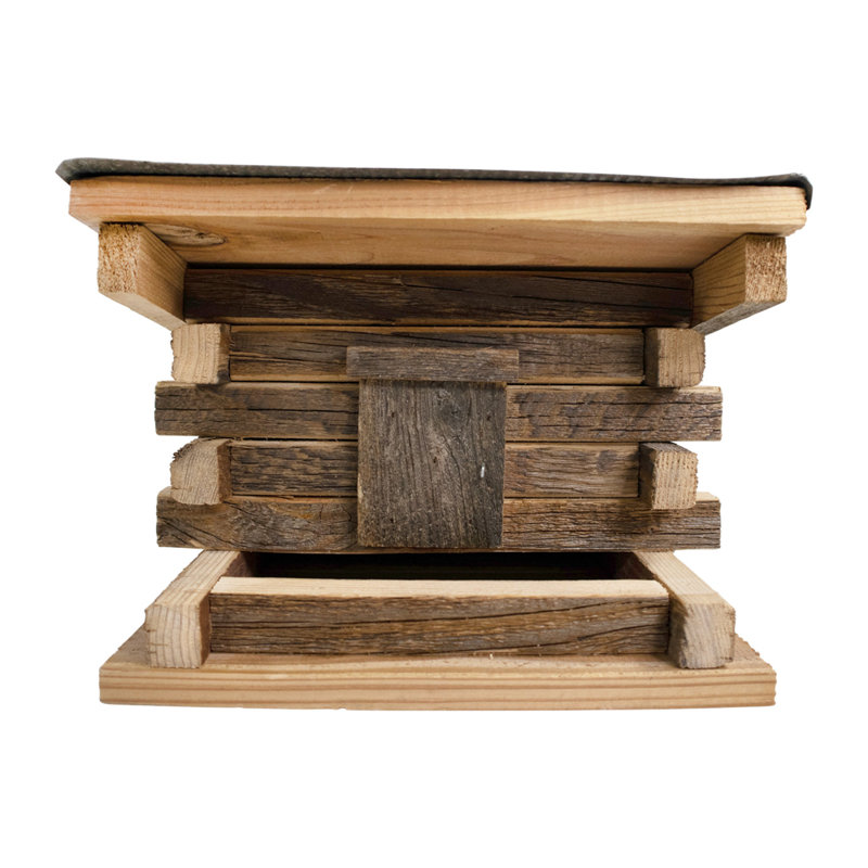 Franklin Feeder Log Cabin Cedar Feeder