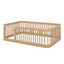 Structure de lit en bois avec clôture-550860512