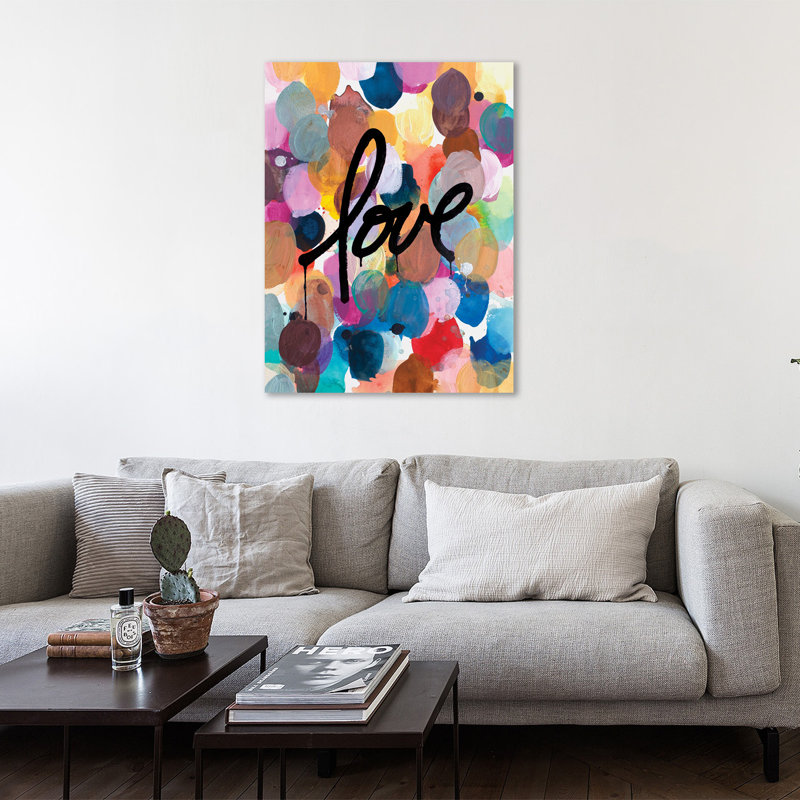 Art Love 1 Piece Wrapped Canvas Painting, 102 cm H x 76 cm W x 4 cm D