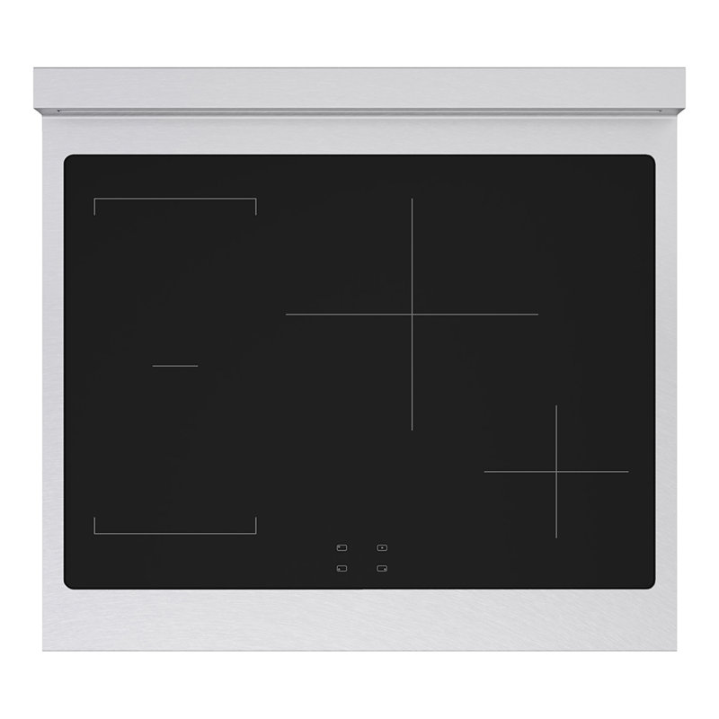ZLINE Autograph 30 in. Satin Stainless Paramount Induction Range with 4 Elements & Gold Accents, Matte Black