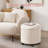Round Ottoman, Ottoman With Storage, Foot Rest With Legs, Velvet, For Living Room, Bedroom-610254673