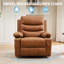 Fauteuil inclinable et pivotant avec massage et chaleur, fauteuil inclinable surdimensionné pivotant sur 360 °-1985072025