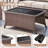 Acton 5 - Preson Outdoor Wicker Sofa Seating Group With Table And 6" Thick Cushions-1068792479