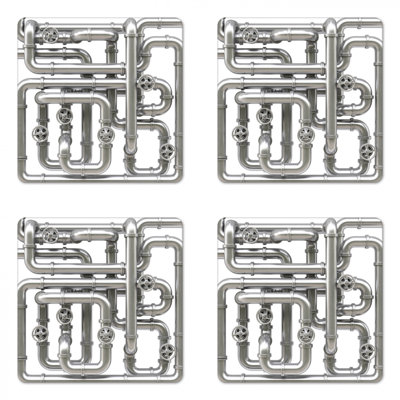 Square 4 Piece Coaster Set