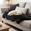 Tapis noir en peau de mouton Bershire-70493701