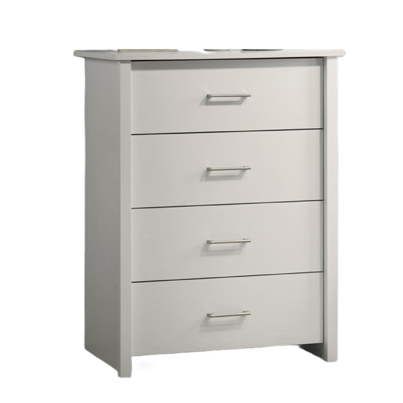 white dresser with silver handles 57"W 6-Drawer Latitude Run it is crafted with durable wood for lasting durability in a white finish 415-233 | Silver Lake Triple