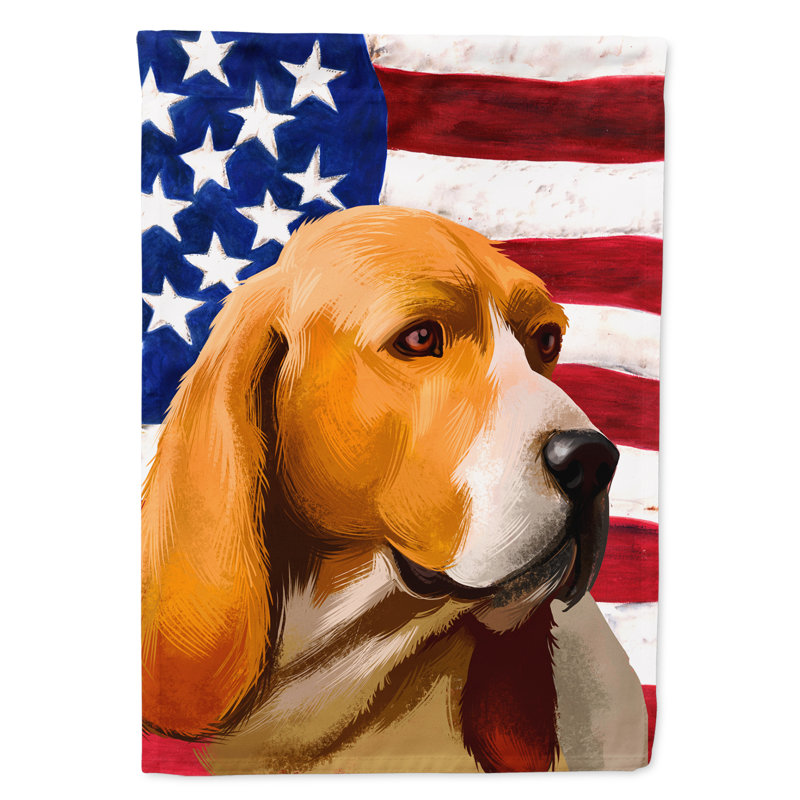 Polyester à 2 côtés 28 x 40 po drapeau maison, Chien d'Artois