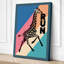 Giraffe Run Retro - Wrapped Canvas-789852937-789852956