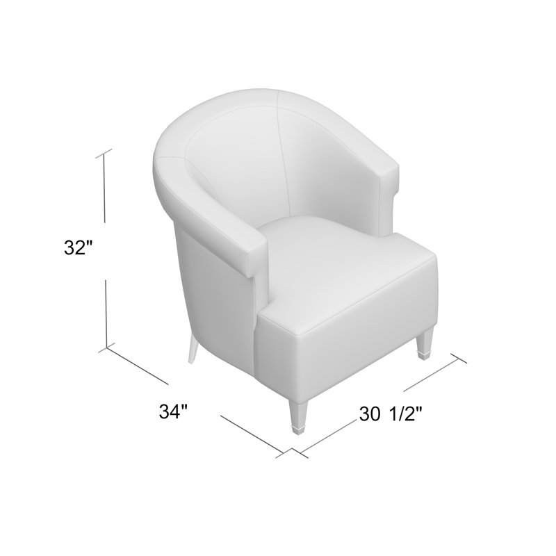 Fauteuil large de 30,5 po Madame, Rouge Margaret, Ébène vintage
