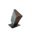 Bronze Book Face Sculpture