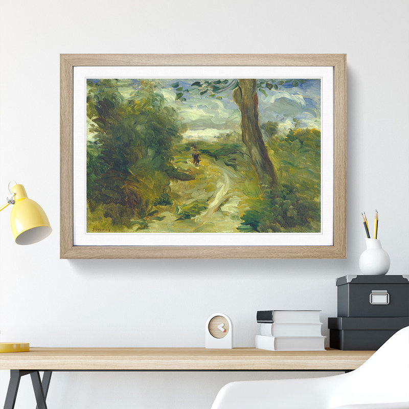 Landscape Between Storms by Pierre-Auguste Renoir - Picture Frame Painting, Oak Framed, 36cm H x 48cm W x 2cm D