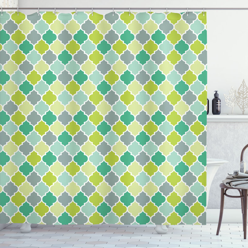 Shower Curtain with Hooks Included, 84"H x 69"W