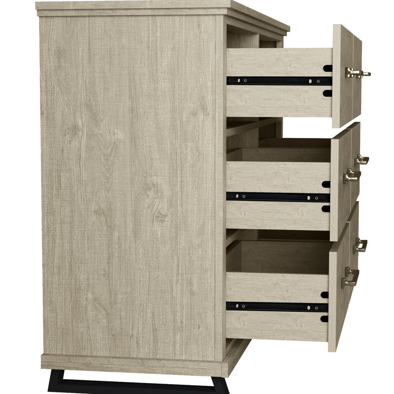 Commode 6 tiroirs Neer FDR22225, Beige