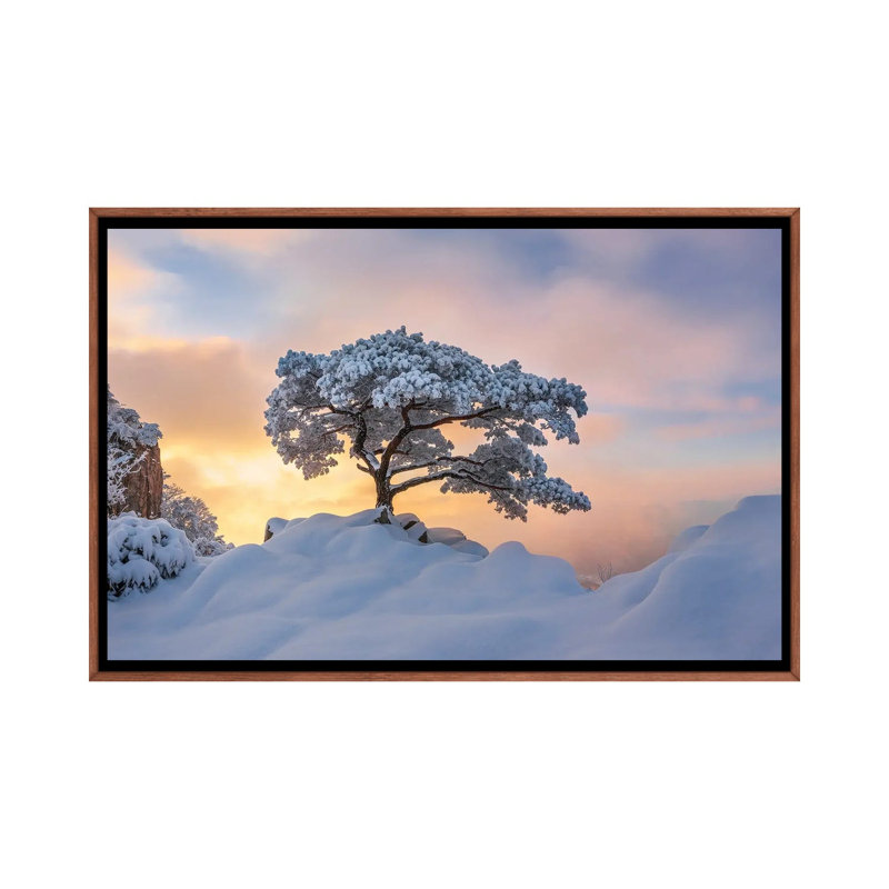 Cold Loner by Jaeyoun Ryu - Floater Frame Print on Canvas, 101.6 cm H x 66.04 cm W, Brown
