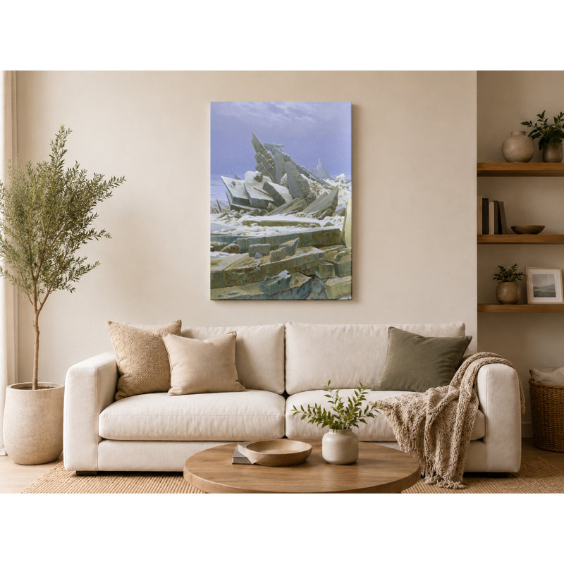 La mer de glace (1823-1824) - Portrait, art mural sur toile, 14" W x 11" H