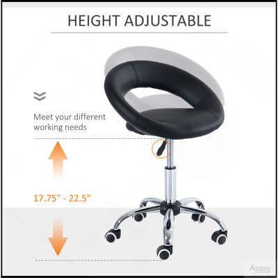 Tabouret de salon Crescent Rolling
