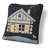  Coussin décoratif en coton Moonlit Cabin