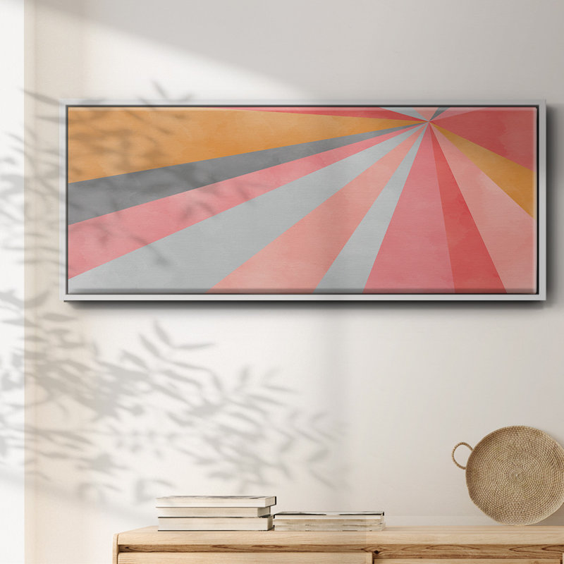 Geometric- Framed Canvas, 24" H x 60" W