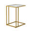 Glass Top C Table End Table-1339837520