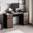 Genurel 59'' Executive Desk with Removable Monitor Shelf, Storage Drawers and Cabinets Computer Desk