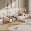 Lit de jour double en métal peu encombrant avec lit gigogne, sommier à lattes en acier, canapé-lit pour chambre d'amis-1047782101-1047782104