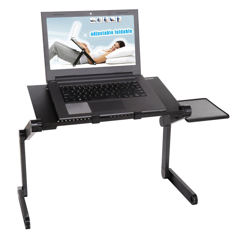 48cm H x 53cm W Laptop Cart, Black