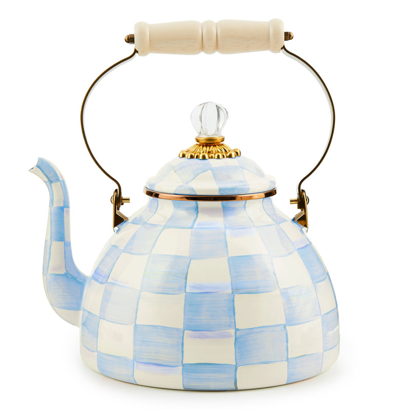 Sky Check Tea Kettle, 3 quarts