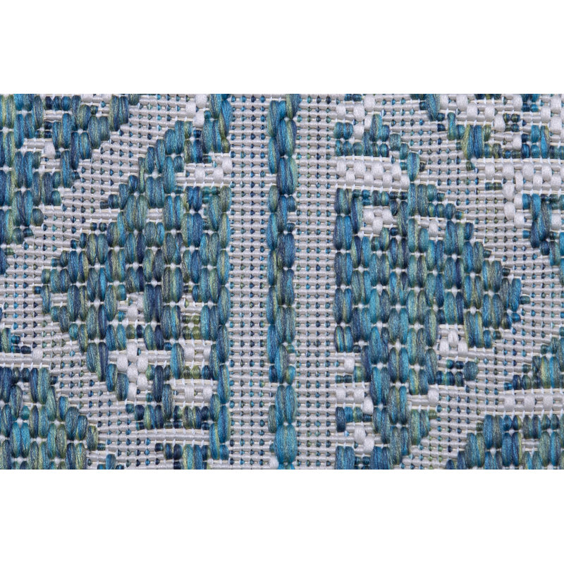 Dakota Fields Teal Blue Indoor/Outdoor Rug & Reviews | Wayfair