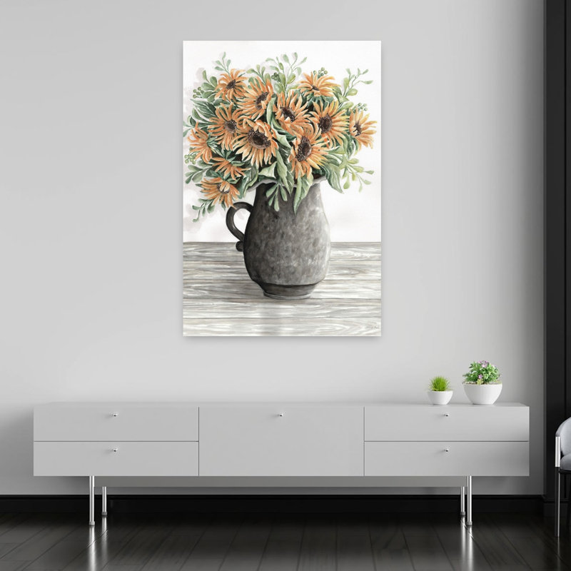 Bouquet floral d'automne II, art floral contemporain, H 60 po x l 40 po