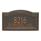 Signature Series 2-Line Wall Address Plaque