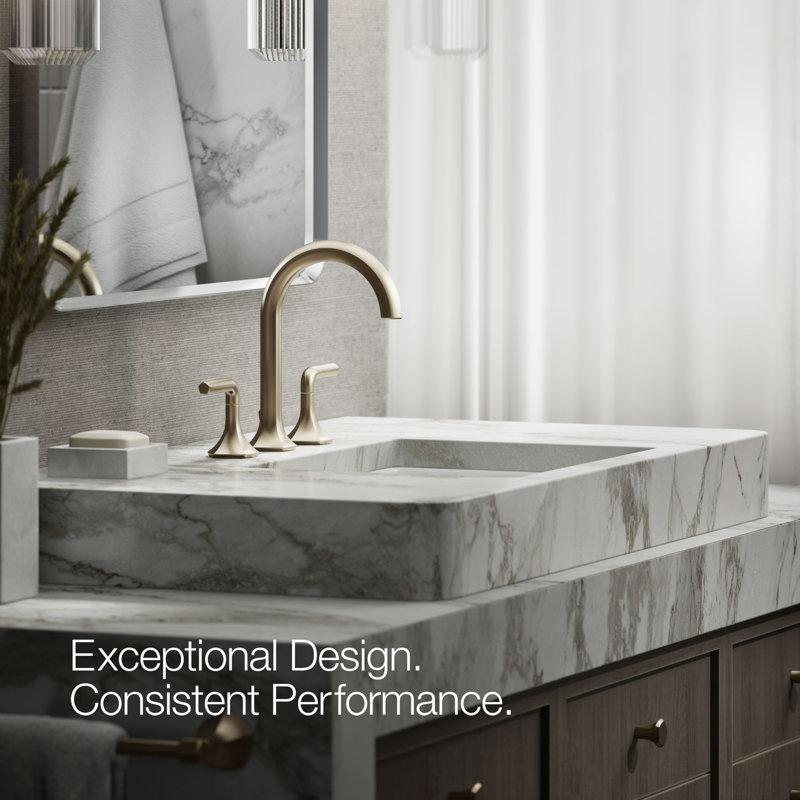 Occasion Sink with Cane Design Single Hole Bathroom Faucet with Drain Assembly, Vibrant Brushed Bronze