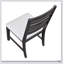 Ensemble de 2 chaises d'appoint de style classique avec finition espresso foncé et siège rembourré en bois, élégantes et confortables