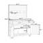 Îlot de cuisine 65 po avec plateau en acier inoxydable, table de préparation pour barbecue en bois massif et banc de rempotage avec 2 tiroirs 65 po-125764017