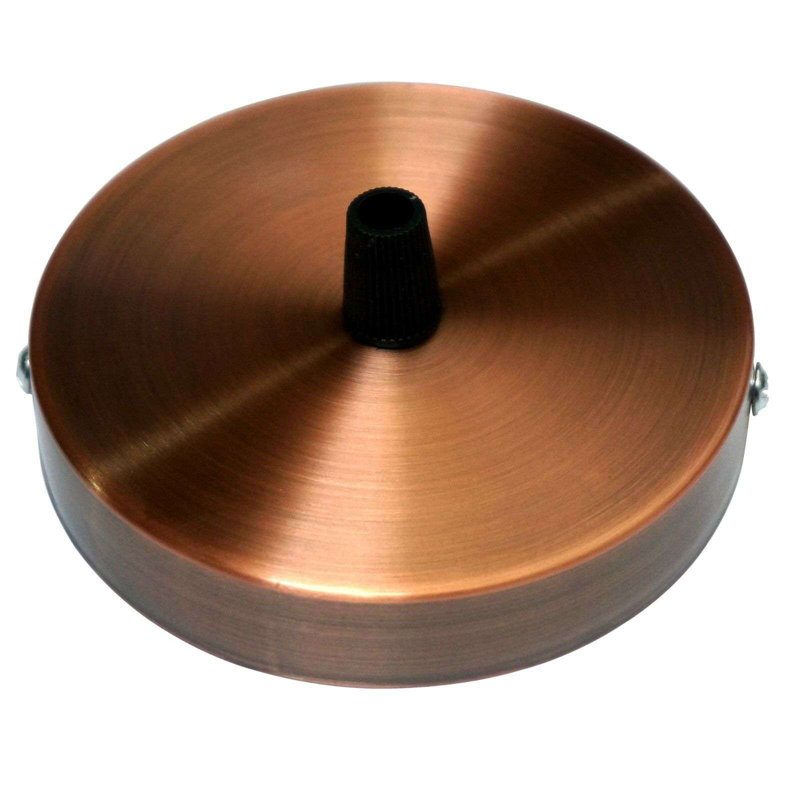 Solarah Single Outlet Ceiling Rose 100Mm Metal Ceiling Rose With Cord Grip And Fitting Accessories, For Ceiling Rose Lighting And Wall Lamp Lighting Kit