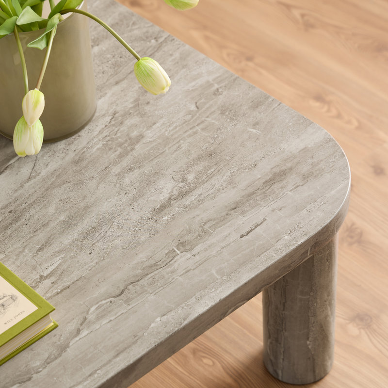 Solano Coffee Table, Grey, 36cm H x 60cm L x 60cm W