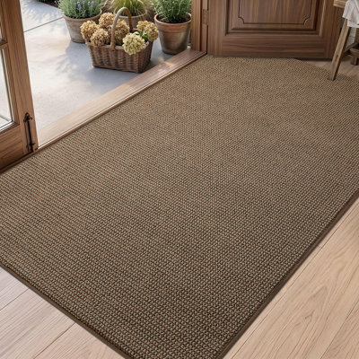 Premium Indoor Outdoor Doormat,Machine Washable Low Profile Non-Slip Rug for Front Back Door,Entry