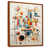 Brown Floater Framed Canvas