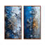 «Blue Christmas Snowflake Beauty I», ensemble d'art mural de Noël 2 pièces-1058286023-1058286031