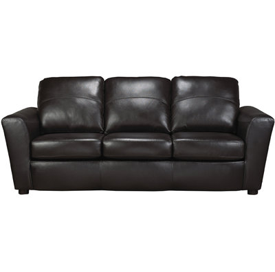 Lidiya Genuine Leather Flared Arm Sofa