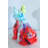 Nifao Colorful Resin French Bulldog Statue –Tall Hand-Painted Pop Art Dog Figurine with Bold Splash Design, Modern Home, Office, or Gallery Decor Accent, Durable Resin Sculpture, 15" x 8" x 16"H