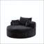Canapé-lit simple en éponge de 55 pi en chenille de 55 po, fauteuil Fluffy moderne (pas une chaise pivotante)-192203746-192203754