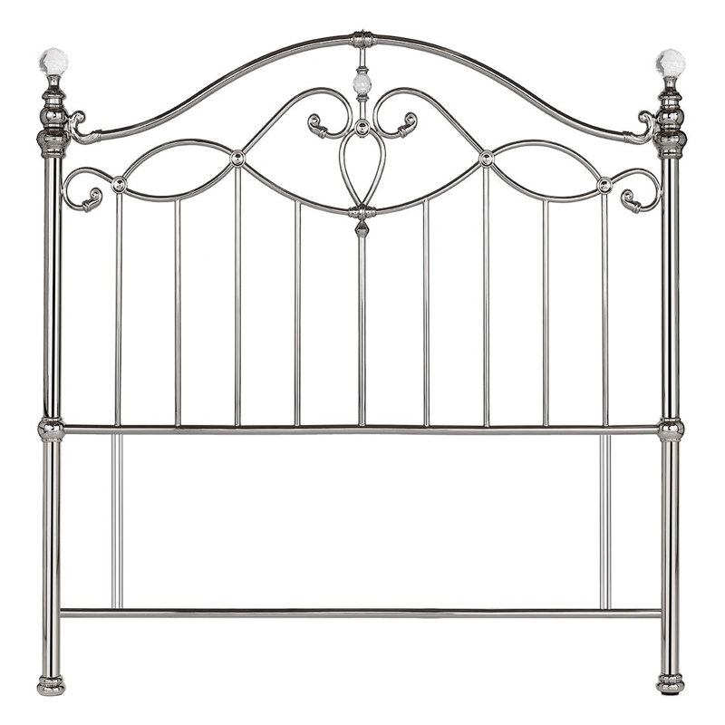 Michaels Headboard, Small Double (4'), Shiny Nickel