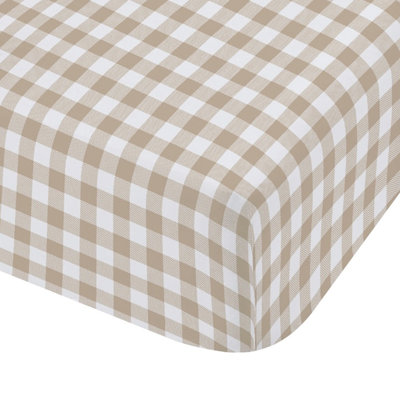 Bamford Gingham Check Fitted Sheet
