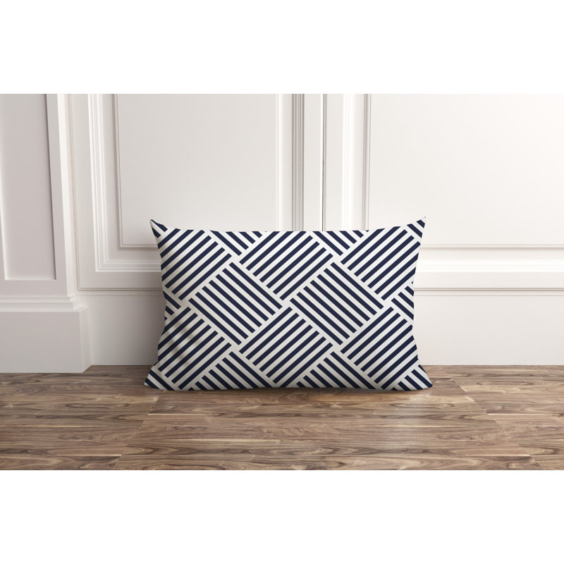 Housse et insert de coussin d'extérieur Langley, Bleu marine de nuit