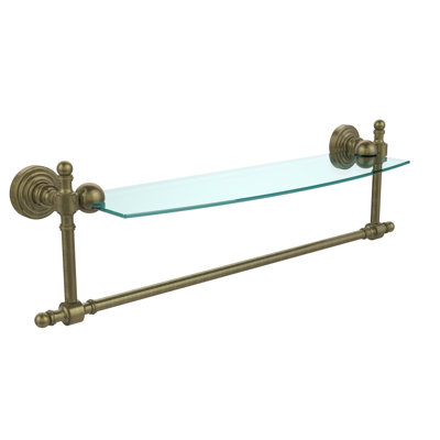 Retro Wave Bracket Shelf with Towel Bar
