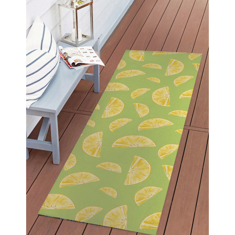 Tapis d'été Summer Lemon, Tapis de couloir 2 pi 6 po x 8 pi