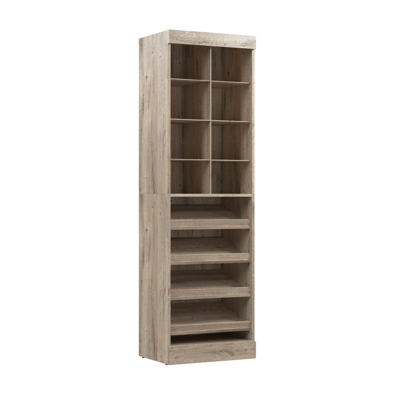 Système d'organisation l 25 po Arlex, Brun rustique