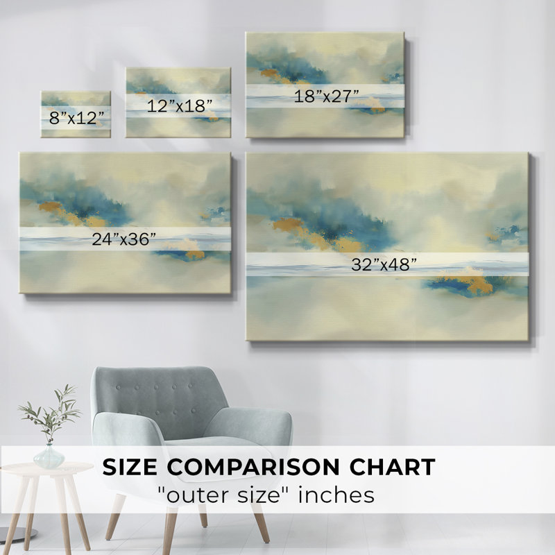 Série de paysages abstraits XCVII, H 12 po x l 18 po