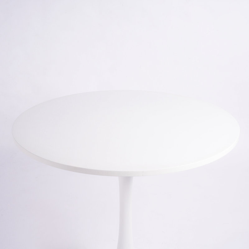 Table de salle à manger Blanco, Blanc, H 29 po x L 31,5 po x l 31,5 po