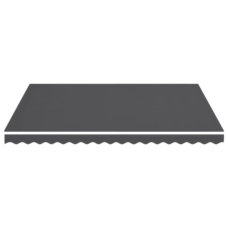 Toile de remplacement pour auvent d'extérieur, 110" W x 96" D, Couleur unie, Anthracite